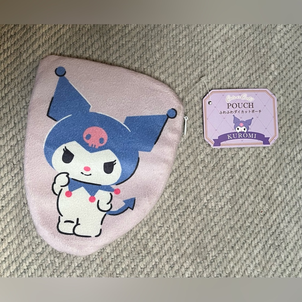 Daiso Sanrio NWT Kuromi Zipper Pouch ❗️FREE if you bundle ❗️| Must Add to Bundle
